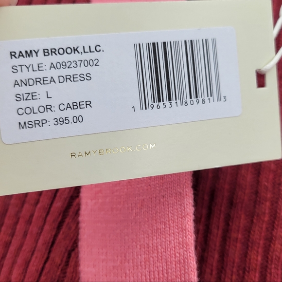 Ramy Brook SWEATER DRESS Ribbed Size Large - Picture 6 of 8